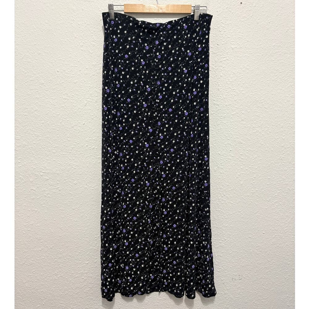 y2k whimsygoth maxi skirt floral dainty fairy whimsical vintage